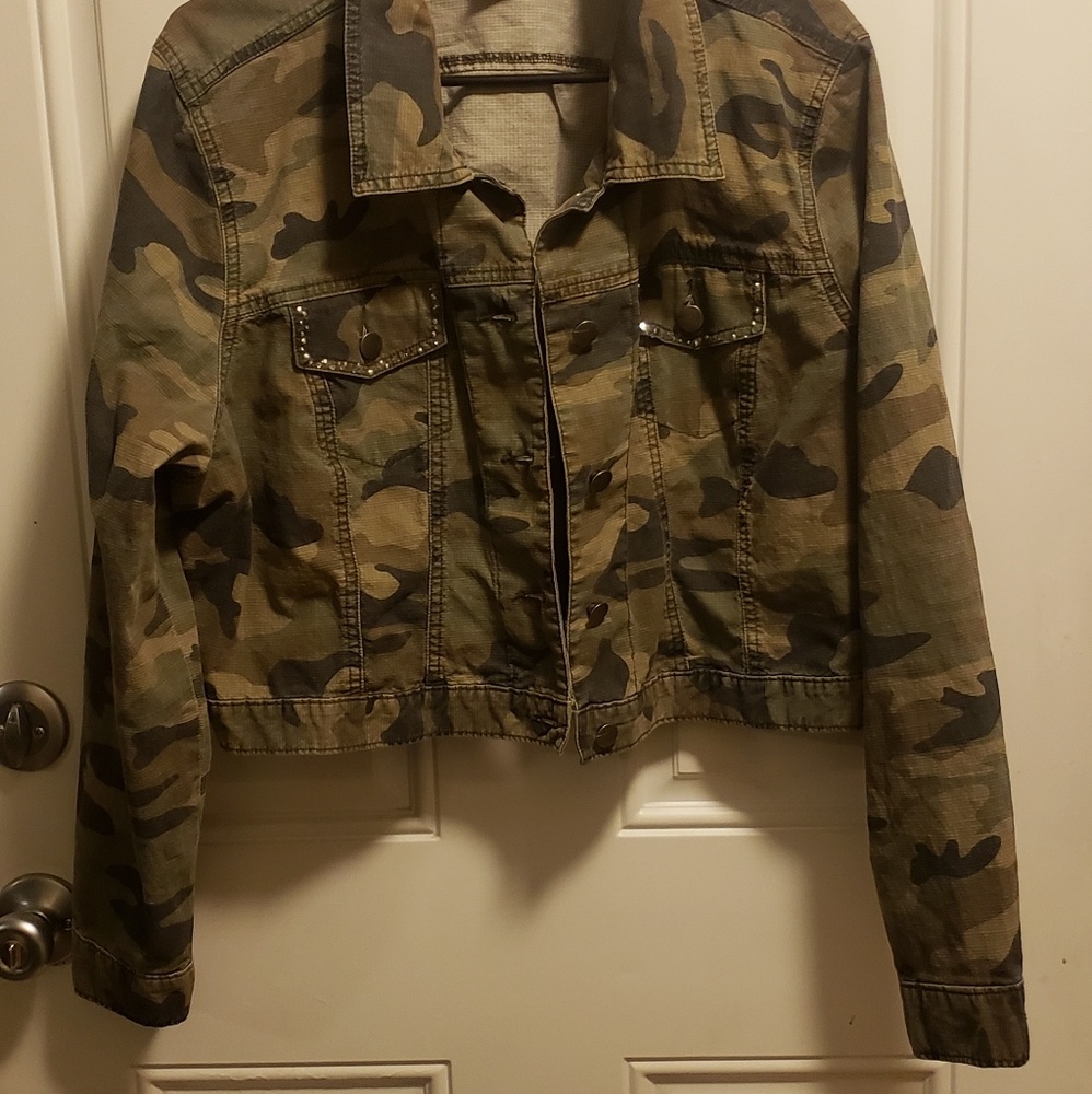 Women's Plus Size button up jacket